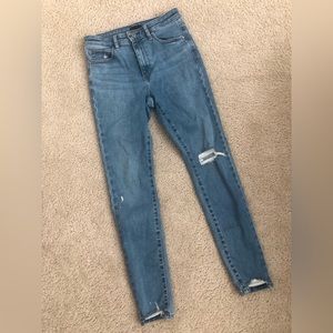 Uniqlo distressed jeans